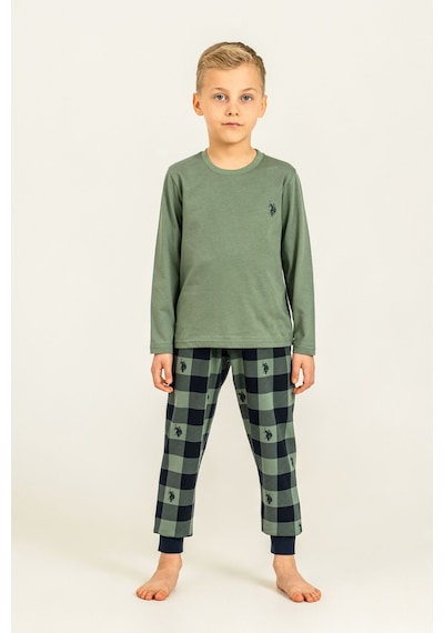 U.S. Polo Assn. Erkek Çocuk Pijama Takımı Baskılı Yeşil Uzun Kol Pijama Takımı Us2647-c-v2 Us2647-c-v2 U.S. Polo Assn. Erkek Çocuk Pijama Takımı Baskılı Yeşil Uzun Kol Pijama Takımı Us2647-c-v2 Us2647-c-v2