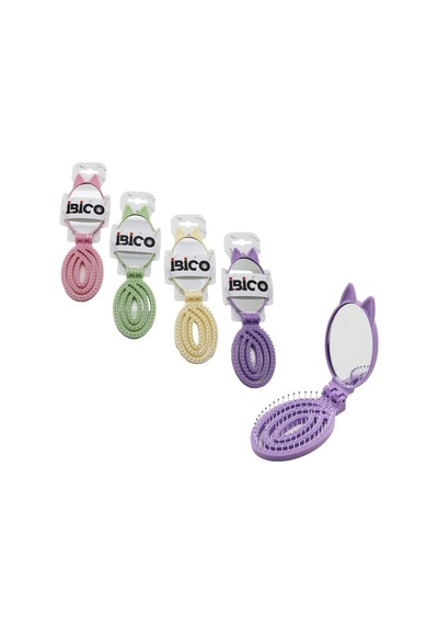 Aynalı Çocuk Tarağı - Katlanır - Oval - Plastik 1