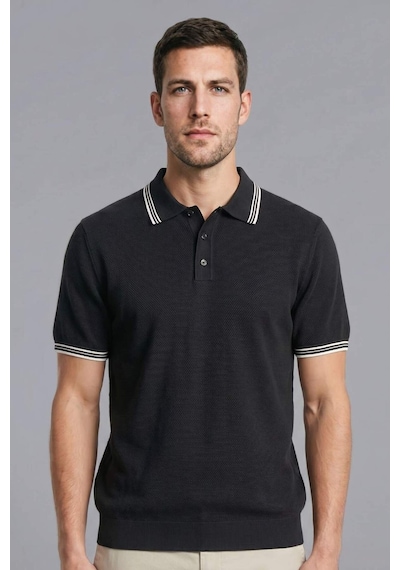 Defacto %100 Pamuk Polo Tişört G3307ax26smnv64 Lacivert-nv64
