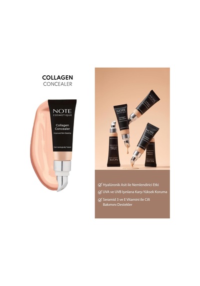 Cosmetics Collagen Concealer 02 Kolajen İçerikli Spf 20 Göz Altı Kapatıcısı Çok Renkli