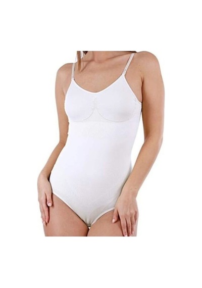 Form Time Kadın Beyaz Ayar Askı Çıtçıtlı Body Korse Beyaz