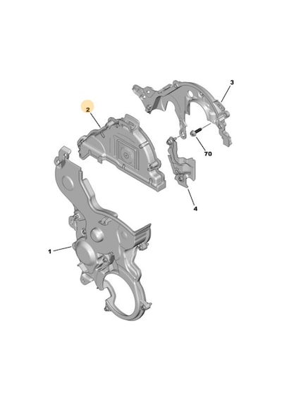 Opel Corsa F 1.5 Dizel Motor Triger Üst Kapağı Psa Marka 9824675280