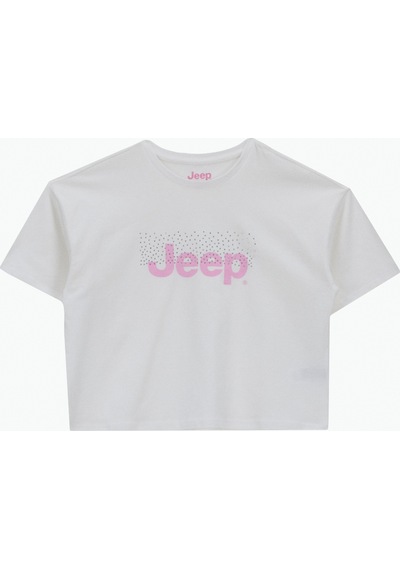 Jeep Beyaz Kız Çocuk Baskılı T-shirt J5sg-tst7525
