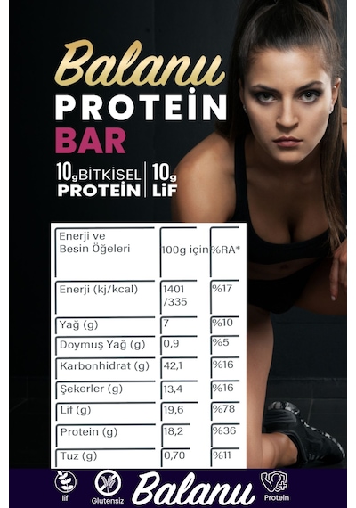 Vişneli & Kakaolu Hurmalı Protein Bar 55gr 2xbar X3 Adet