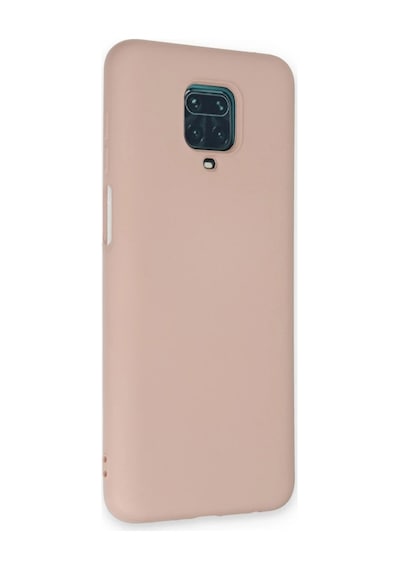 Bezos Redmi Note 9 Pro Kılıf Nano İçi Kadife Silikon - Pudra Ob