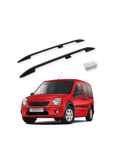 Turtle Ford Connect 2002-2012 / Kısa Şasi Tavan Çıtası Crown Siyah