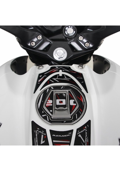 GP Kompozit Bajaj Pulsar NS 200 2011-2024 Uyumlu Tank Pad Seti Mavi