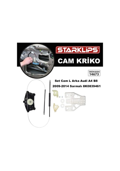 Audi A4 B8 2009-2014 Sarmalı 8k0839461 Set Cam Sol Arka