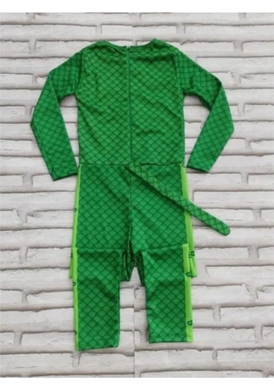 Kelebek Oyuncak Çocuk Yeşil Pijamaskeliler Pjmasks Kertenkele Kostümü Gekko Kostümü Yeşil