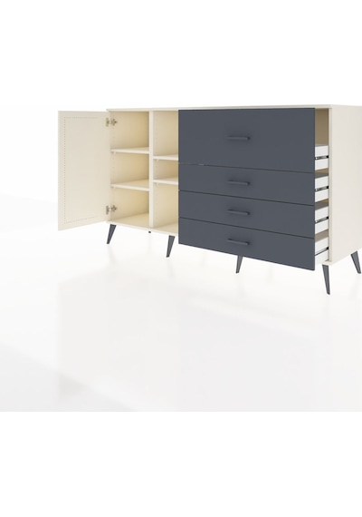 Kronos Konsol 4 Raflı 4 Çekmeceli Tek Kapaklı 176x59x99 Aytaşı-a Aytaşı-aytaşı/antrasit Kronos Konsol 4 Raflı 4 Çekmeceli Tek Kapaklı 176x59x99 Aytaşı-a Aytaşı-aytaşı/antrasit