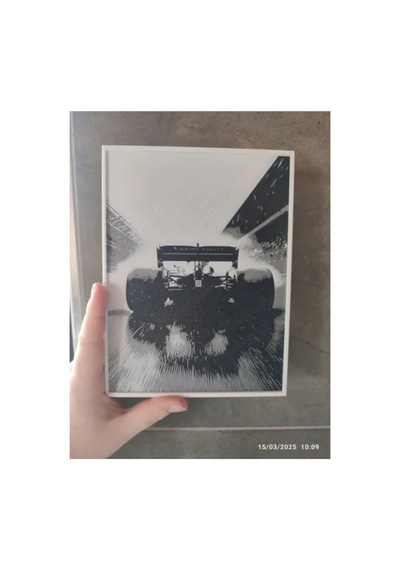 Formula 1 Araç Çizimi Dekoratif Tablo 23x10 Cm