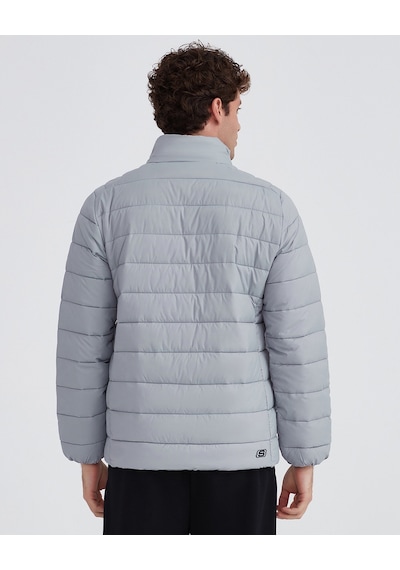 Skechers M Outerwear Padded Jacket Erkek Gri Mont S231242-035 Gri