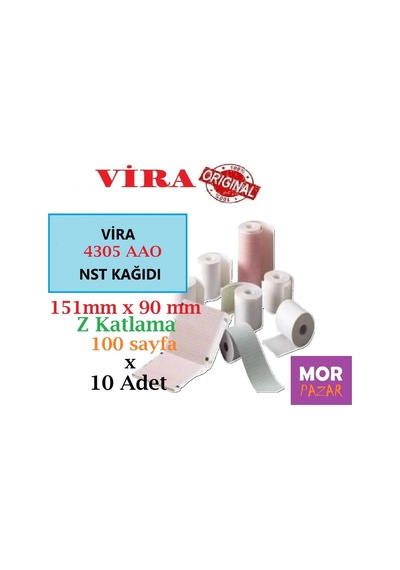 4305 Aao Nst Kagıdı 151 Mm X 90 Mm Z Katlama 100 Sayfa X 10 Adet
