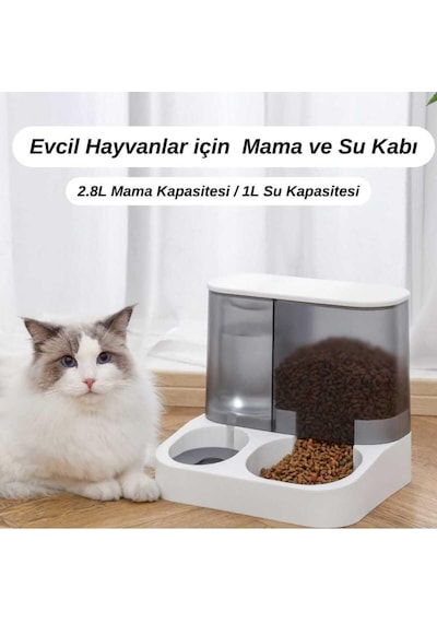 Floriashopping 2'si 1 Arada Evcil Hayvan Kedi Ve Köpek Mama Ve Su Kabı -mavi
