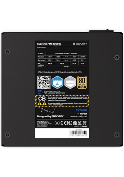 Supremo Fm6 1000w 80+ Gold Pcıe 5.1 Full Modüler Atx 3.1 Güç Kaynağı Ey7a011