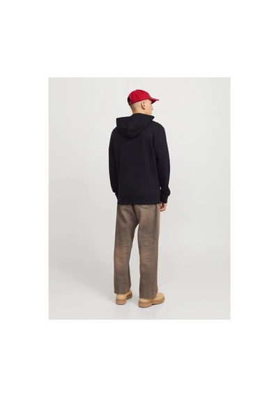 Jack & Jones Jack&jones 12265177 Jjecorp Logo Sweat Zıp Hood Black Sweat Siyah