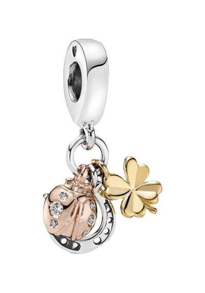 Nur Silver Sallantılı Şans Gümüş Charm Nur-bl02007