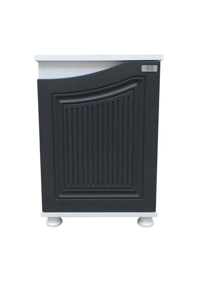 Kanki Pet West Seri Akvaryum Sehpası 41x39x69 Cm - West4139b-ant1 - Beyaz/antrasit