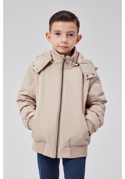 Benitto Kids Erkek Çocuk Kapüşonlu Mevsimlik Ceket 51313 Bej