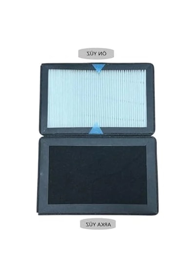 Kule Tipi Fan İçin Hepa Ve Karbon Filtre, 2'li Paket İle Etkili Temizlik 150 Mm