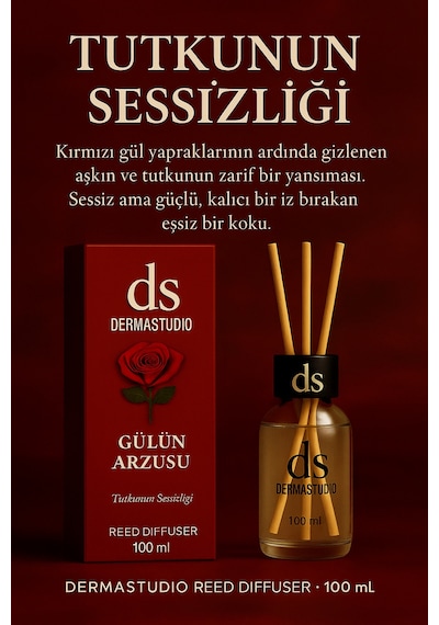 Gülün Arzusu Tutkunun Sessizliği Özel Üretim Premium Oda Kokusu 100 Ml Karışık