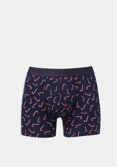 Colin's Colins Modern Fit Baskılı Erkek Lacivert Boxer Cl1077026 Q1.v1 Nav Lacivert