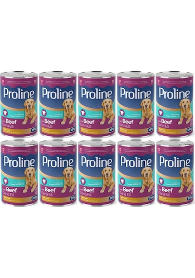 Pro Line Dana Etli Yetişkin Köpek Konservesi 10 x 395 G