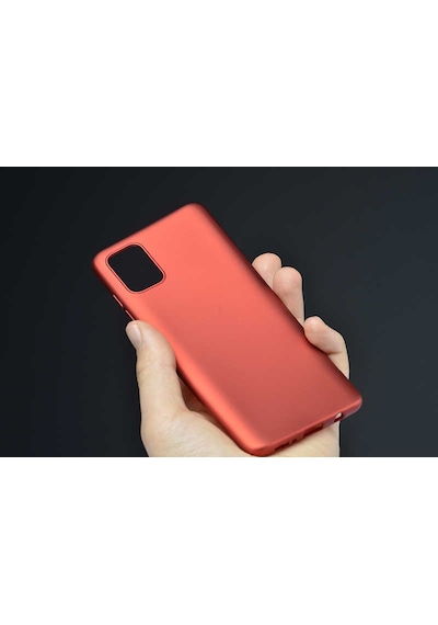 Samsung Uyumlu Galaxy A71 Kılıf Zore Premier Silikon Kapak Kırmızı