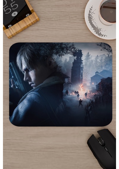 Resident Evil Kaymaz Dikişli Kauçuk Oyuncu Mousepad V1 - 22x18 Gaming Mouse Pad Fare Altlığı