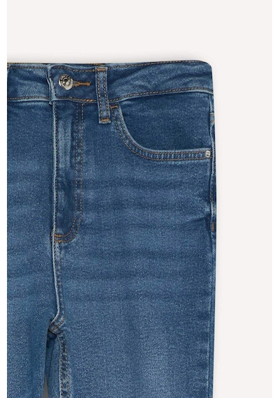 Defacto Skinny Fit Yüksek Bel Bilek Boy Jean Pantolon F2963ax25wnnm28 Mavi