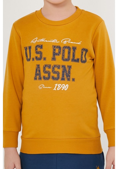 U.s. Polo Assn Elegant Koyu Sarı Erkek Çocuk Eşofman Takımı Koyu Hardal