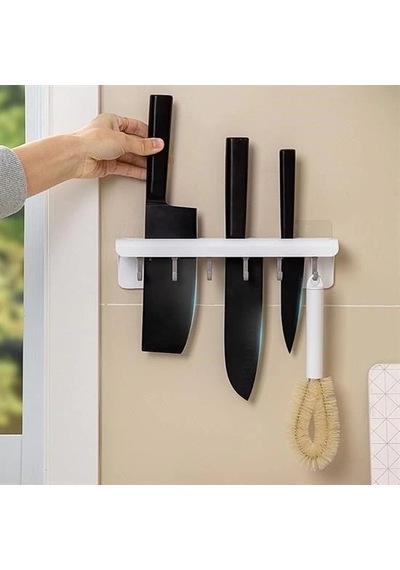 Pratik Çoklu Bıçak Askısı Mutfak Bıçak Düzenleyici Organizer Dayanıklı Bıçaklık 15x9