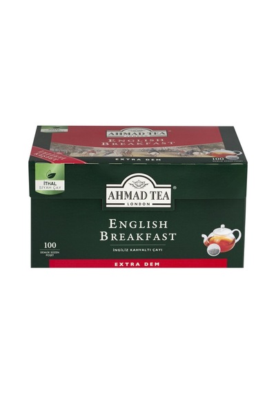 Ahmad Tea English Breakfast Demlik Poşet Çay 100'lü 320 G - 7 Adet Tarı