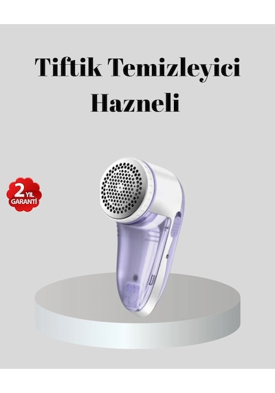 Şarjlı Tiftik Temizleyici Çıkarılabilir Hazneli Anti-statik Fırçalı Usb Şarjlı