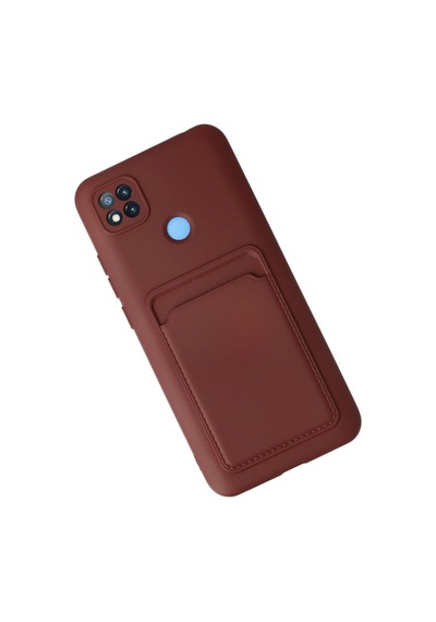 Uryport Xiaomi Redmi 9c Kılıf Kelvin Kartvizitli Silikon - Bordo