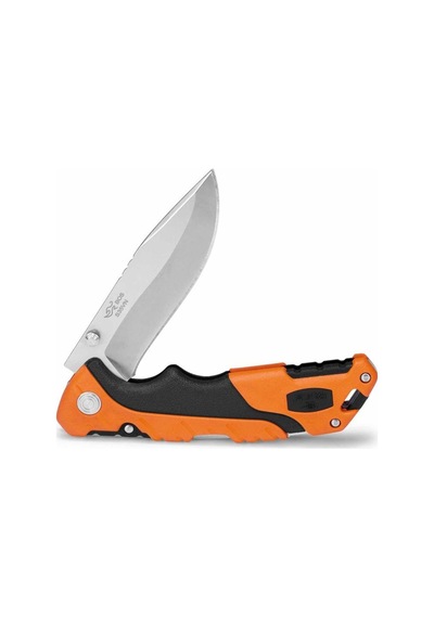 Buck 659 Folding Pursuit Kamp Çakı, Turuncu-siyah Çok Renkli