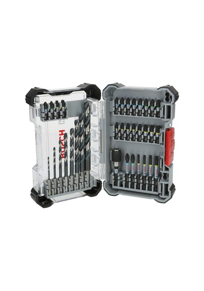35 X Pro Impact Metal Set, 35 Parça Çelik, Dökme Demir, 200 X 107 Mm, Profesyonel Aksesuar Tornavida, Tornavida İçi