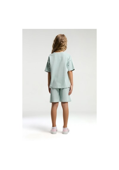 U.S. Polo Assn. U.s. Polo Assn Kız Çocuk Yeşil Bermuda Takım Us2089-c-v1 Yeşil