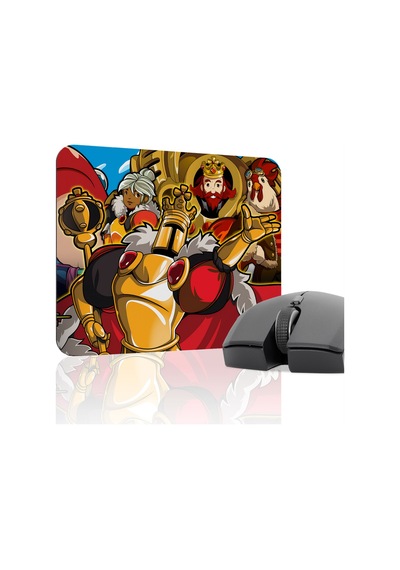 Shovel Knight Kaymaz Dikişli Kauçuk Oyuncu Mousepad V3 - 22x18 Gaming Mouse Pad Fare Altlığı