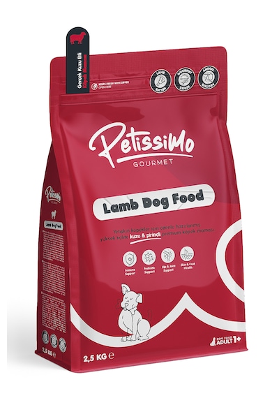 Petissimo Gourmet Gerçek Kuzu Etli Ve Esmer Pirinçli Premium Yetişkin Köpek Maması 2,5 Kg - Düşük Tahıllı