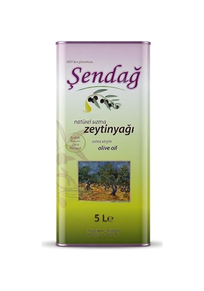 Soğuk Sıkım Natürel Sızma Zeytinyağı - 5 Litre Teneke