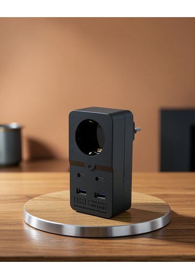 Akım Korumalı Priz 4 Usb Type-c Portlu Uczzz3438priz Diğer