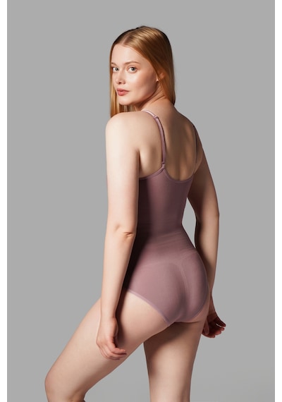 Alt Tarafı Çıtçıtlı Zıbın Korse Seamless 9051 Gül Kurusu