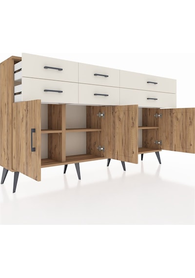 Arges Konsol 3 Raflı 6 Çekmeceli 4 Kapaklı 176x30x99 Çam-çam/aytaşı Atlas Çam/aytası - Atlas Çam Arges Konsol 3 Raflı 6 Çekmeceli 4 Kapaklı 176x30x99 Çam-çam/aytaşı Atlas Çam/aytası - Atlas Çam