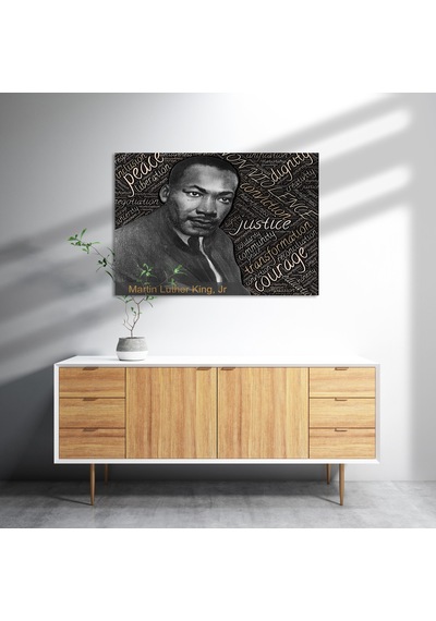 Cakasepetim Martin Luther King Jr Ve İlkeleri Ahşap Mdf Tablo