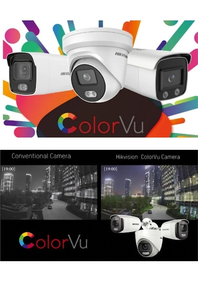Colorvu Gece-karanlıkta Renkli 10 Ahd Kameralı Güvenlik Kamera Kuruluma Hazır Set