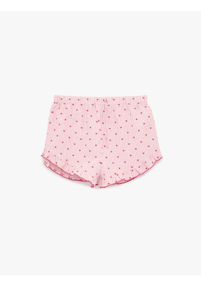 Koton Rahat Kalıp Yüksek Bel Kalp Desenli Şort Pijama Altı Pembe Desenli 6slk80002mw Pembe Desenli Koton Rahat Kalıp Yüksek Bel Kalp Desenli Şort Pijama Altı Pembe Desenli 6slk80002mw Pembe Desenli