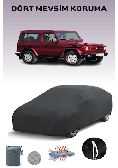 Siyah Mercedes G-serisi Kurz W463 1990 - 2000 Araba Brandası, Oto Örtüsü, Araba Çadırı Siyah