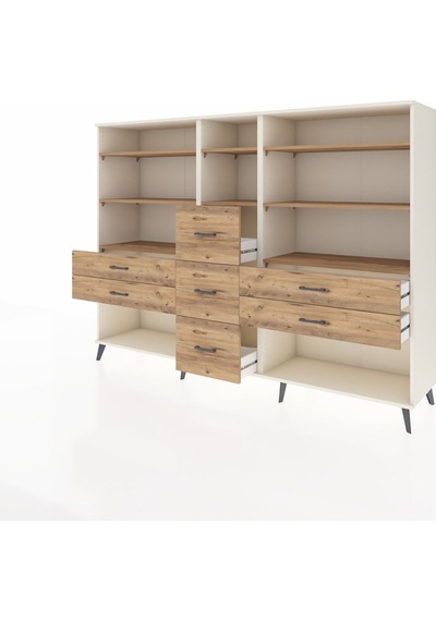 Hyperion Dolap 8 Raflı 7 Çekmeceli 220x44x163 Aytaşı-çam Atlas Çam - Aytası Hyperion Dolap 8 Raflı 7 Çekmeceli 220x44x163 Aytaşı-çam Atlas Çam - Aytası