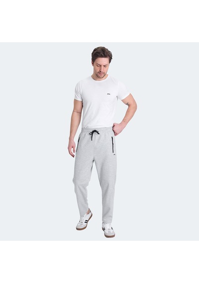 Slazenger KALINA IN Erkek Fermuar Cepli Gri Eşofman Altı